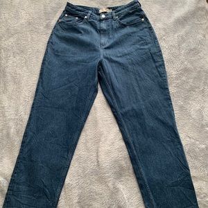 &Other Stories Straight High Waist Dark Blue Jeans
